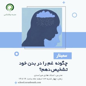 سمینار:چگونه غم را در بدن خود تشخیص دهم؟ - کد 910/9123/48