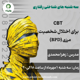 سه شنبه های شناختی رفتاری : cbt برای اختلال شخصیت مرزی(bpd)