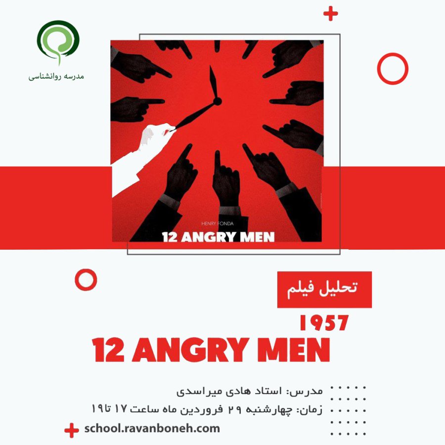 تحلیل روانشناختی فیلم Twelve angry men 1957 