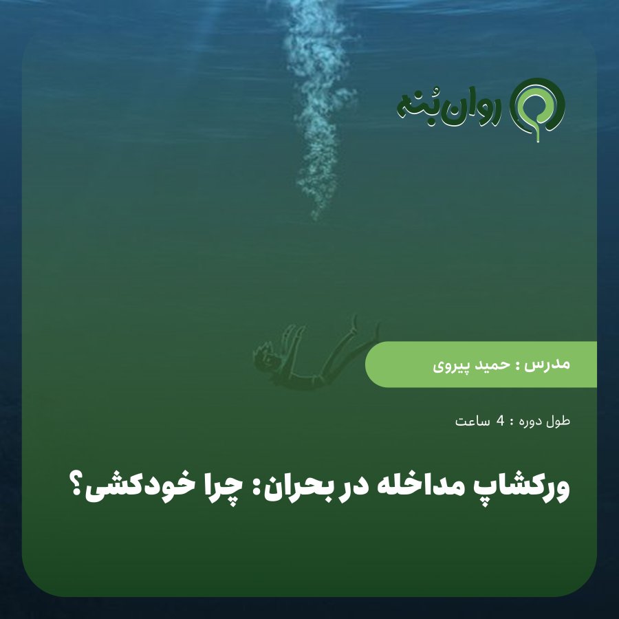 ورکشاپ مداخله در بحران: چرا خودکشی؟